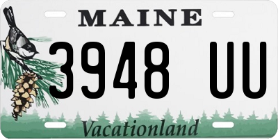 ME license plate 3948UU