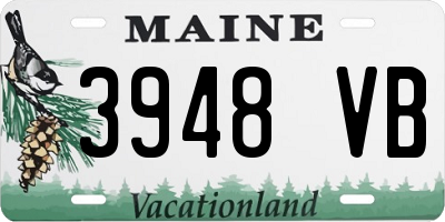 ME license plate 3948VB