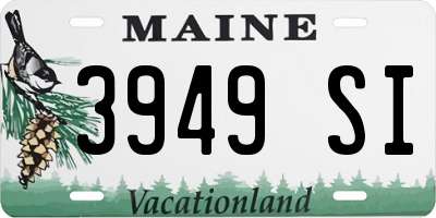 ME license plate 3949SI