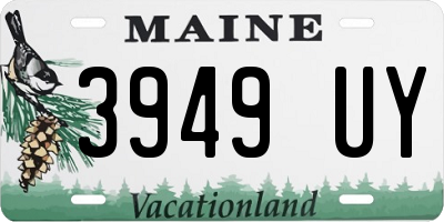 ME license plate 3949UY