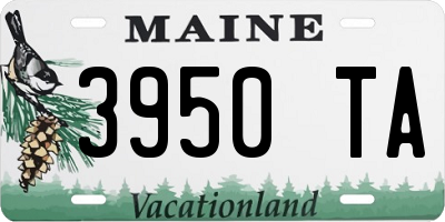 ME license plate 3950TA