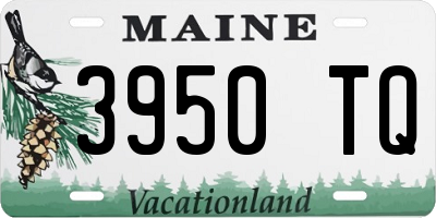 ME license plate 3950TQ