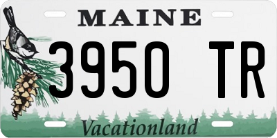 ME license plate 3950TR