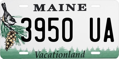 ME license plate 3950UA
