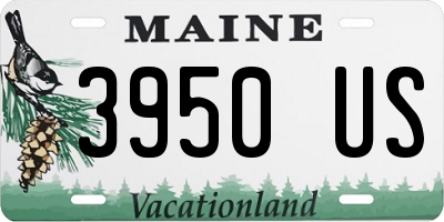 ME license plate 3950US