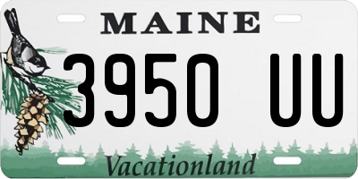 ME license plate 3950UU