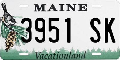 ME license plate 3951SK
