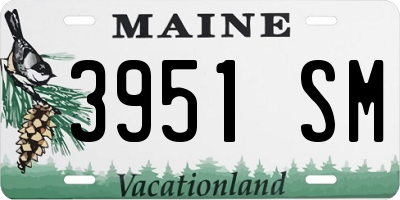 ME license plate 3951SM