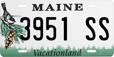 ME license plate 3951SS