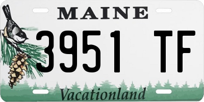 ME license plate 3951TF
