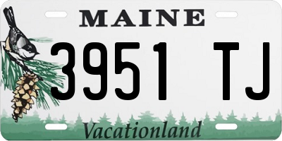 ME license plate 3951TJ