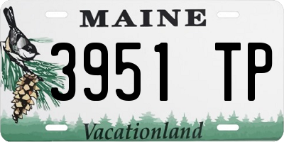ME license plate 3951TP