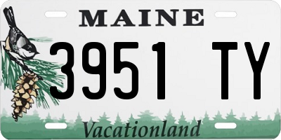 ME license plate 3951TY