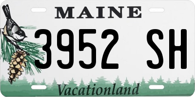 ME license plate 3952SH