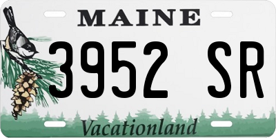 ME license plate 3952SR