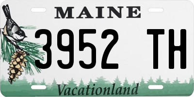ME license plate 3952TH