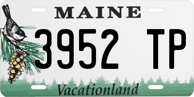 ME license plate 3952TP