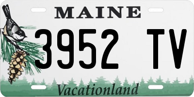 ME license plate 3952TV