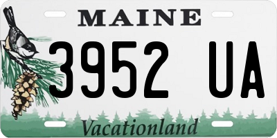 ME license plate 3952UA