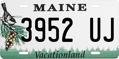 ME license plate 3952UJ