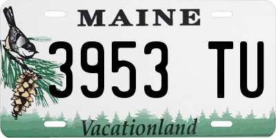 ME license plate 3953TU