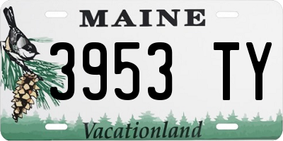 ME license plate 3953TY