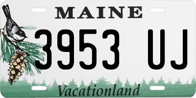 ME license plate 3953UJ