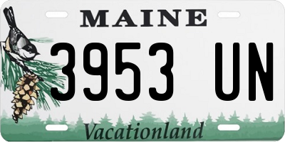 ME license plate 3953UN