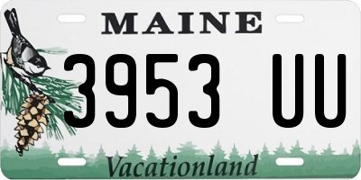 ME license plate 3953UU