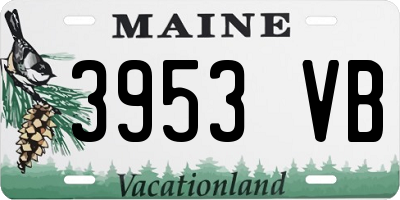 ME license plate 3953VB