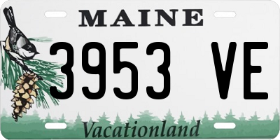 ME license plate 3953VE