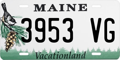 ME license plate 3953VG