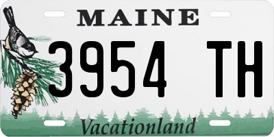 ME license plate 3954TH