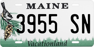 ME license plate 3955SN