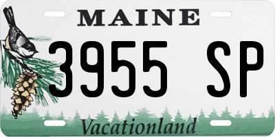 ME license plate 3955SP