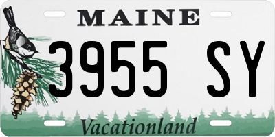 ME license plate 3955SY