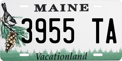 ME license plate 3955TA