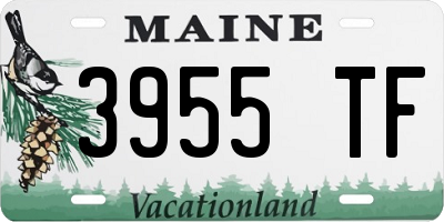 ME license plate 3955TF