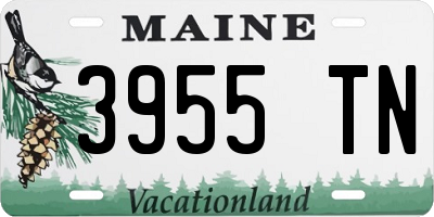 ME license plate 3955TN