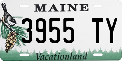 ME license plate 3955TY