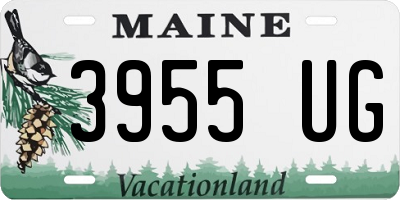 ME license plate 3955UG