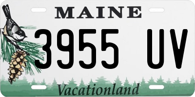 ME license plate 3955UV