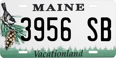 ME license plate 3956SB