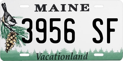 ME license plate 3956SF