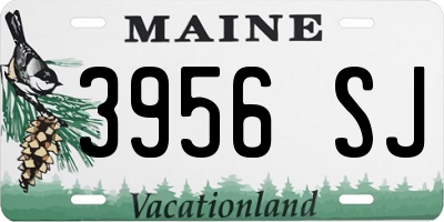 ME license plate 3956SJ