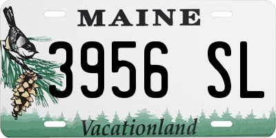 ME license plate 3956SL