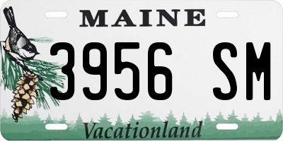ME license plate 3956SM