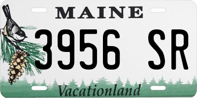 ME license plate 3956SR