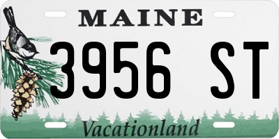 ME license plate 3956ST
