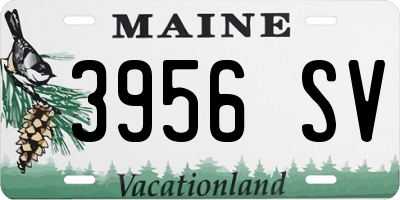 ME license plate 3956SV